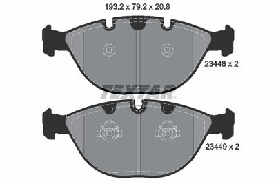 Brake Pad Set, disc brake 2344801