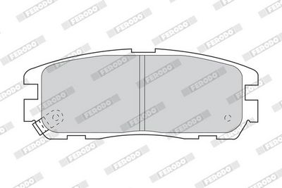 BREMSBELAGSATZ SCHEIBENBREMSE FERODO FDB1017 1
