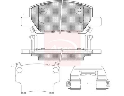 APEC Brake Pad Set, disc brake PAD2461