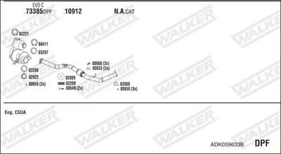 Изпускателна система WALKER ADK059633B