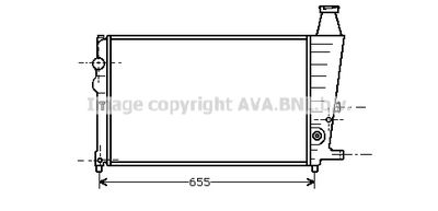 Радиатор, охлаждение двигателя AVA QUALITY COOLING CN2011 для CITROËN BX