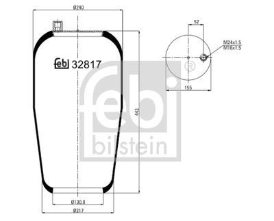 FEBI BILSTEIN Federbalg, Luftfederung