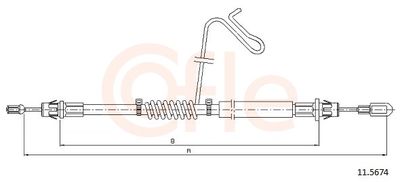 CABLU FRANA DE PARCARE