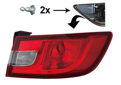 Задний фонарь VAN WEZEL 4420932 для RENAULT CLIO