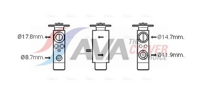 Expansieventiel, airconditioning AVA QUALITY COOLING MN1082