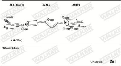 Изпускателна система WALKER CIK019855