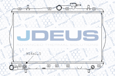 Радиатор, охлаждение двигателя JDEUS M-0540100 для HYUNDAI ACCENT