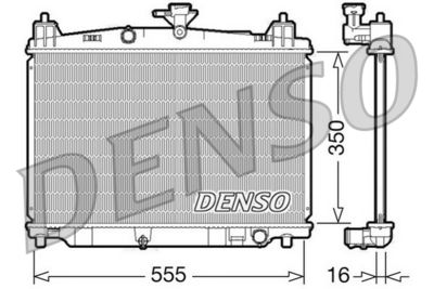 DENSO DRM44016 Радиатор охлаждения двигателя  для MAZDA 2 (Мазда 2)