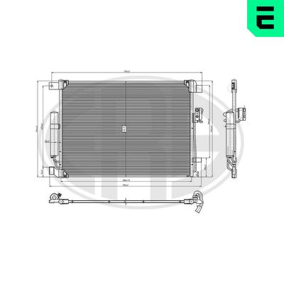 CONDENSATOR CLIMATIZARE ERA 667345