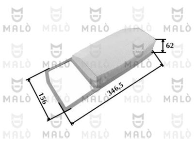 AKRON-MALÒ 1500616 Воздушный фильтр  для FIAT QUBO (Фиат Qубо)