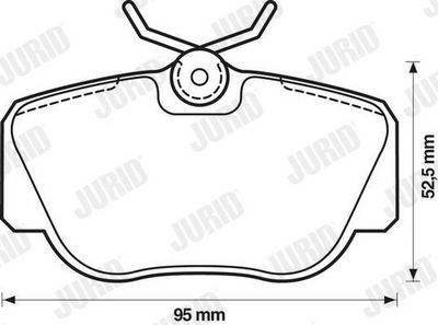 BREMSBELAGSATZ SCHEIBENBREMSE JURID 571353J 1