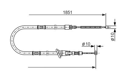 Čelično uže, parkirna kočnica STARLINE 1 987 477 864