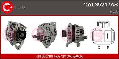 CASCO CAL35217AS Генератор  для MAZDA 3 (BK) 1.6 (BK14)