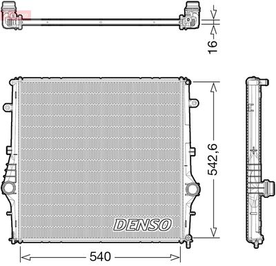 Kylare, motorkylning DENSO DRM01008