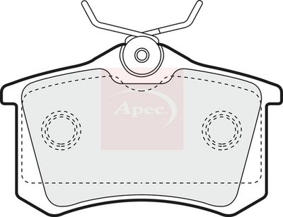 APEC Brake Pad Set, disc brake PAD1256