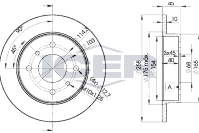 спирачен диск ICER 78BD9901-2