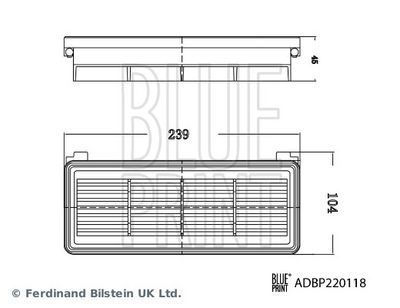 LUFTFILTER BLUE PRINT ADBP220118 2
