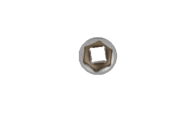 Brilliant - Nadstavec šesťhranný krátky 3/8" 17mm