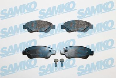 Комплект тормозных колодок, дисковый тормоз SAMKO 5SP1235 для PEUGEOT 108