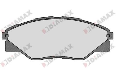 DIAMAX N09278 Тормозные колодки и сигнализаторы для TOYOTA HILUX VII Пикап (_N1_, _N2_, _N3_) 2.5 D-4D (KUN15_)