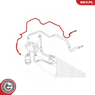 ESEN SKV - Vysoko/nízkotlakové vedenie klimatizácie RENAULT , 54SKV686