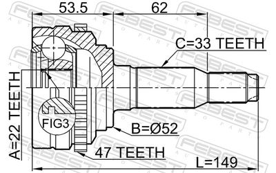 Joint Kit, drive shaft 1110-J200A47