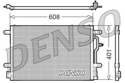 Конденсатор, кондиционер DENSO DCN02012 для AUDI ALLROAD