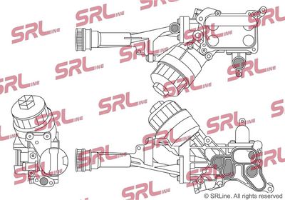 Oil cooler, engine oil