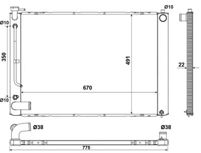 Kylare, motorkylning NRF 53974