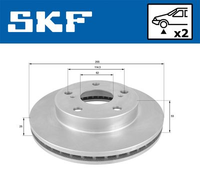 DISC FRANA SKF VKBD80953V2 1