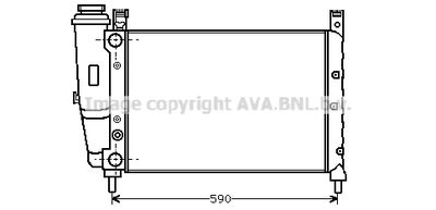 AVA QUALITY COOLING FTA2122 Радиатор охлаждения двигателя для FIAT UNO