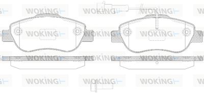 Комплект тормозных колодок, дисковый тормоз WOKING P10003.21 для FIAT PANDA