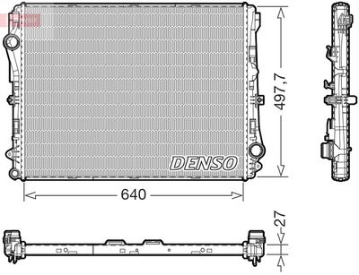 Chladič, chlazení motoru DENSO DRM17076