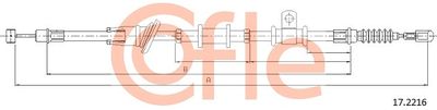 Тросик, cтояночный тормоз COFLE 92.17.2216 для MITSUBISHI SPACE