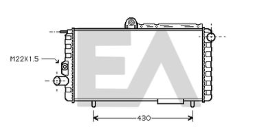 Радиатор, охлаждение двигателя EACLIMA 31R03003 для ALFA ROMEO ARNA