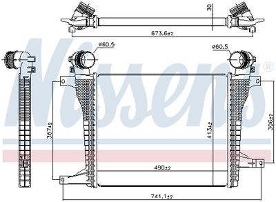 INTERCOOLER COMPRESOR NISSENS 961124 1