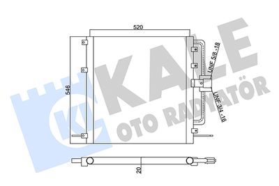 KALE OTO RADYATÖR 345485 Радиатор кондиционера  для LAND ROVER RANGE ROVER II (P38A) 4.0 4x4