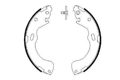 BOSCH Bremsbackensatz