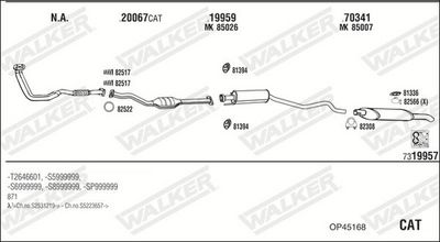 ABGASANLAGE WALKER OP45168