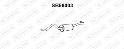 Глушитель выхлопных газов конечный VENEPORTE SB58003 для SAAB 9000