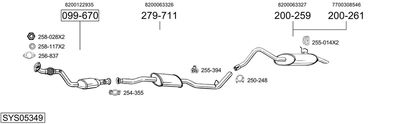 Układ wydechowy BOSAL SYS05349