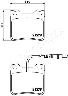 SET PLACUTE FRANA FRANA DISC JAPANPARTS PP0616AF 1