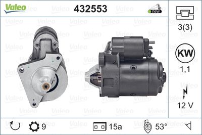 Стартер VALEO 432553 для ALPINE V6