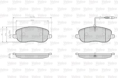 Brake Pad Set, disc brake 872261