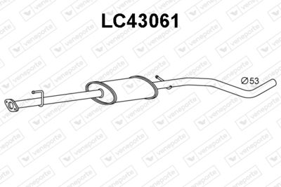 Предглушитель выхлопных газов VENEPORTE LC43061 для LANCIA DELTA