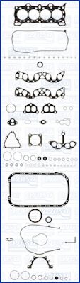 Комплект прокладок, двигатель AJUSA 50120400 для HONDA CRX