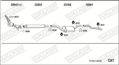 Изпускателна система WALKER FOK018096