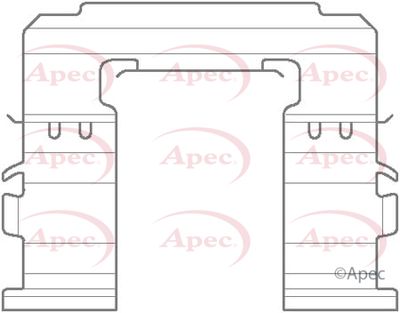 Accessory Kit, disc brake pad APEC KIT1141