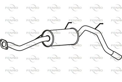 FENNO P27019 Глушитель выхлопных газов  для HONDA LOGO (Хонда Лого)