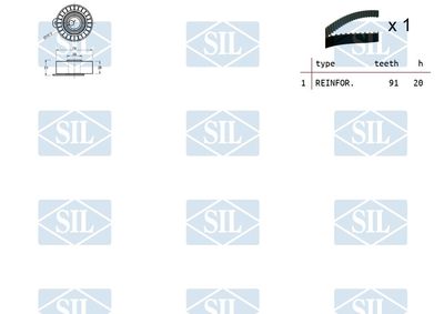 SET CUREA DE DISTRIBUTIE Saleri SIL TK1053 1